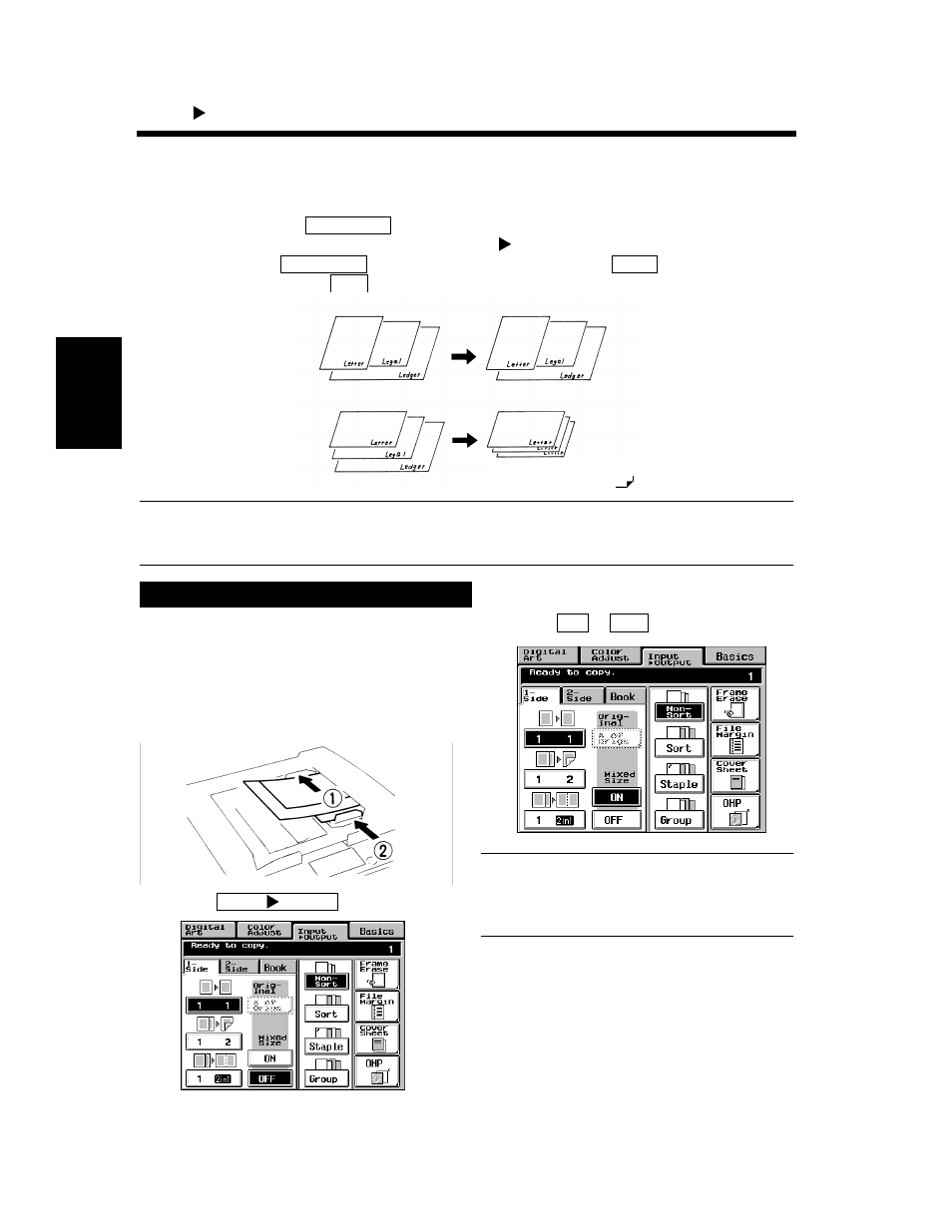 Mixed original detection mode | Minolta CF910 User Manual | Page 101 / 206