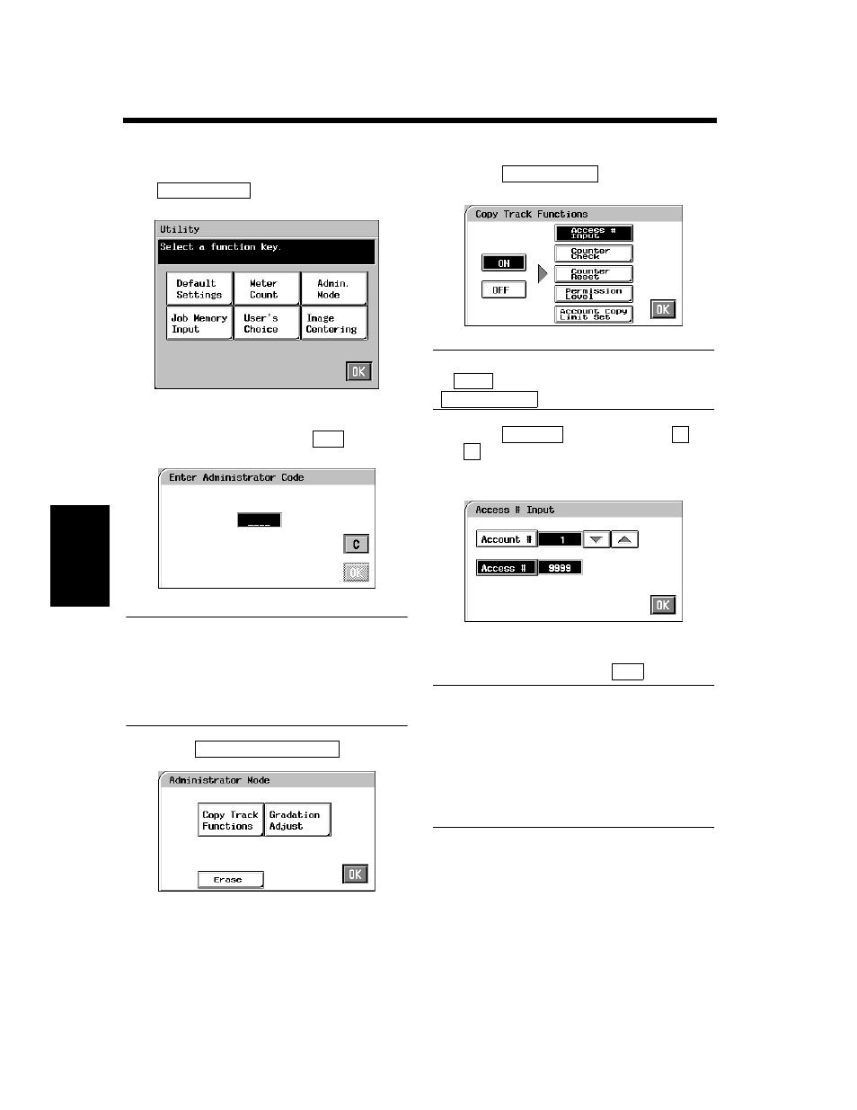 Programming the access numbers | Minolta CF910 User Manual | Page 155 / 206