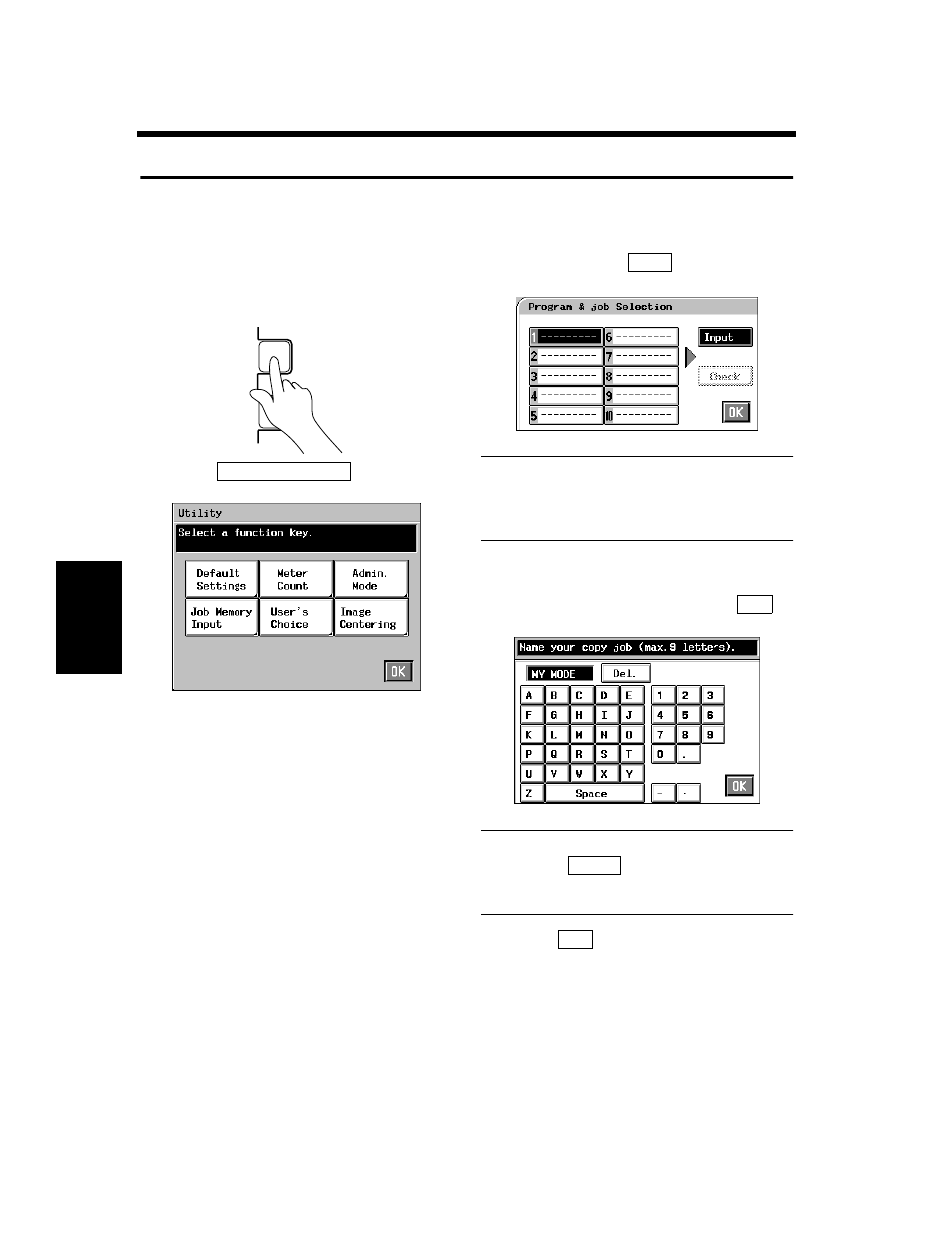 Storing and calling jobs | Minolta CF910 User Manual | Page 163 / 206