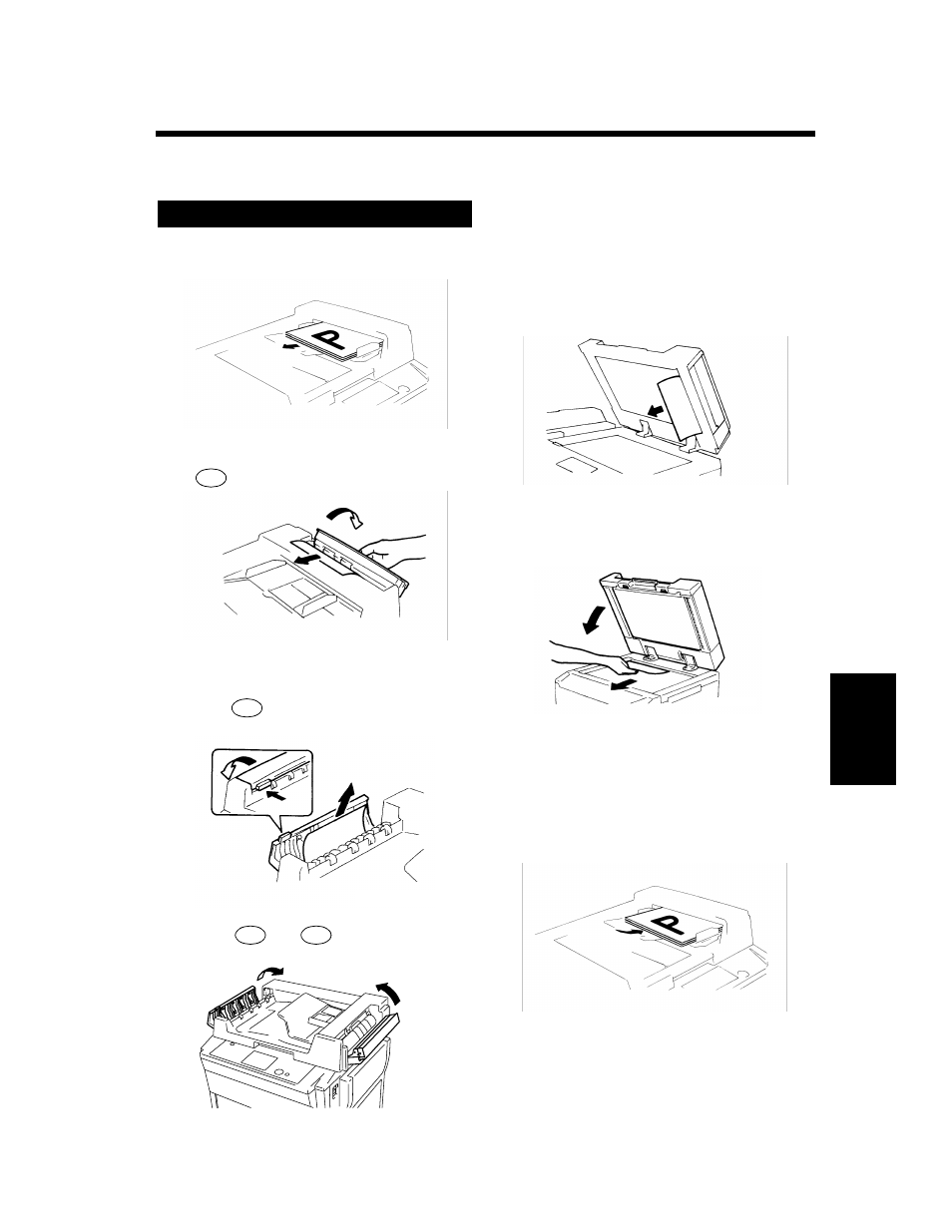 Misfeed clearing procedures | Minolta CF910 User Manual | Page 176 / 206