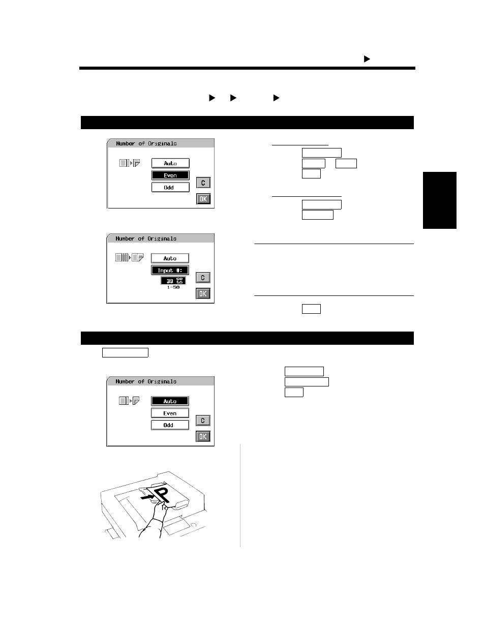 Input the number of originals | Minolta CF910 User Manual | Page 54 / 206