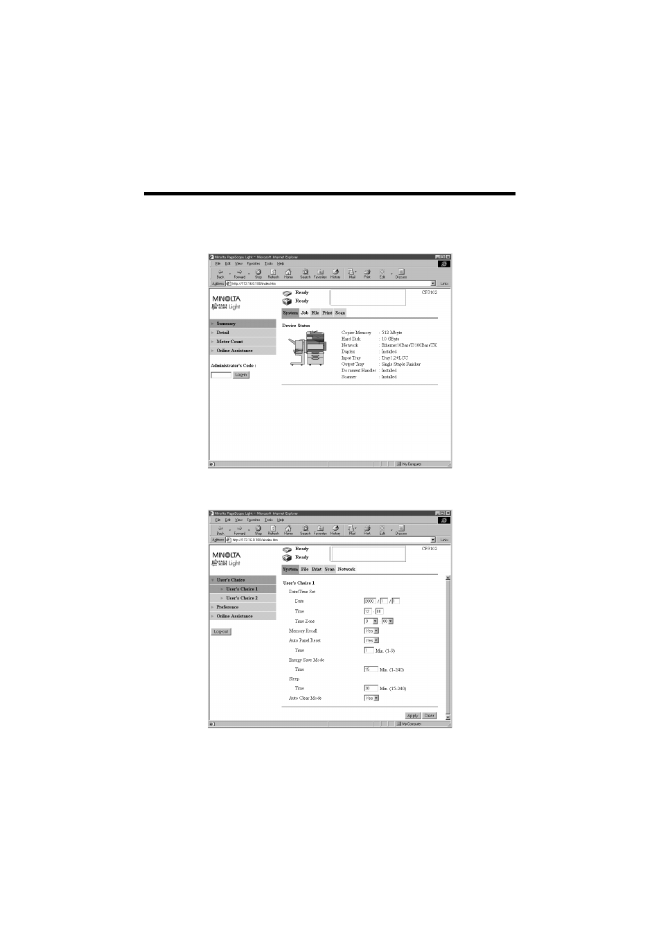 Minolta CN3101e User Manual | Page 150 / 208