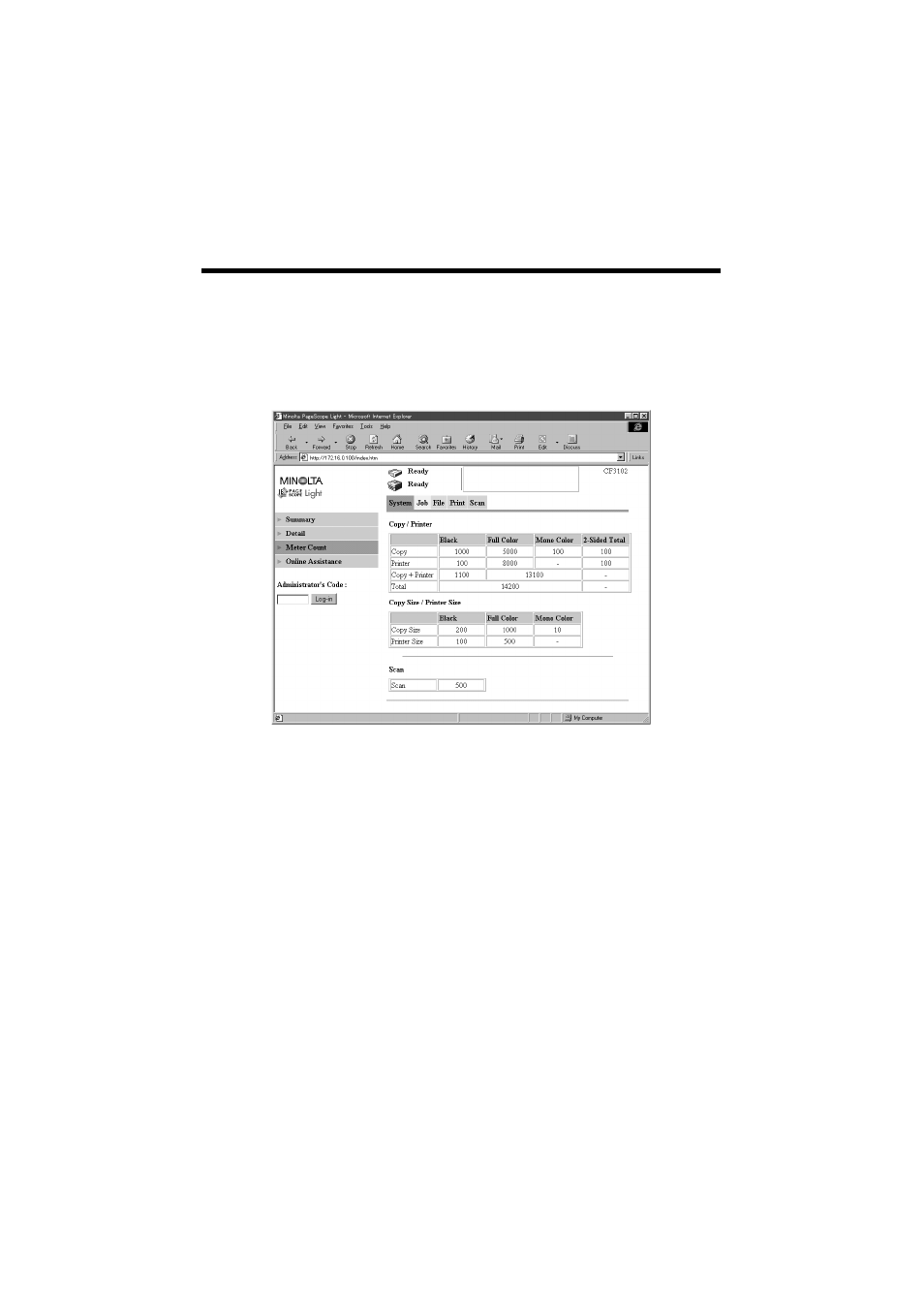 Minolta CN3101e User Manual | Page 158 / 208