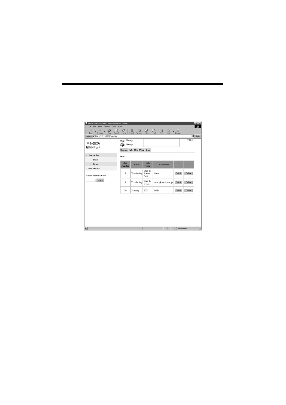 Minolta CN3101e User Manual | Page 163 / 208