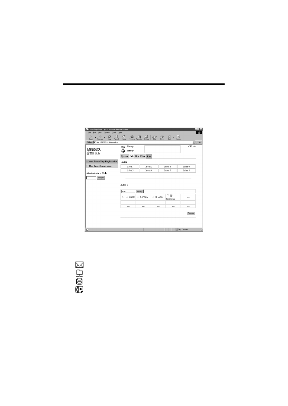 Minolta CN3101e User Manual | Page 175 / 208