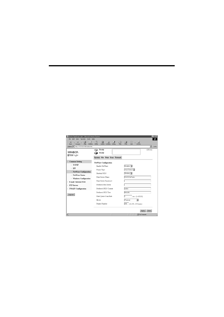 Minolta CN3101e User Manual | Page 40 / 208