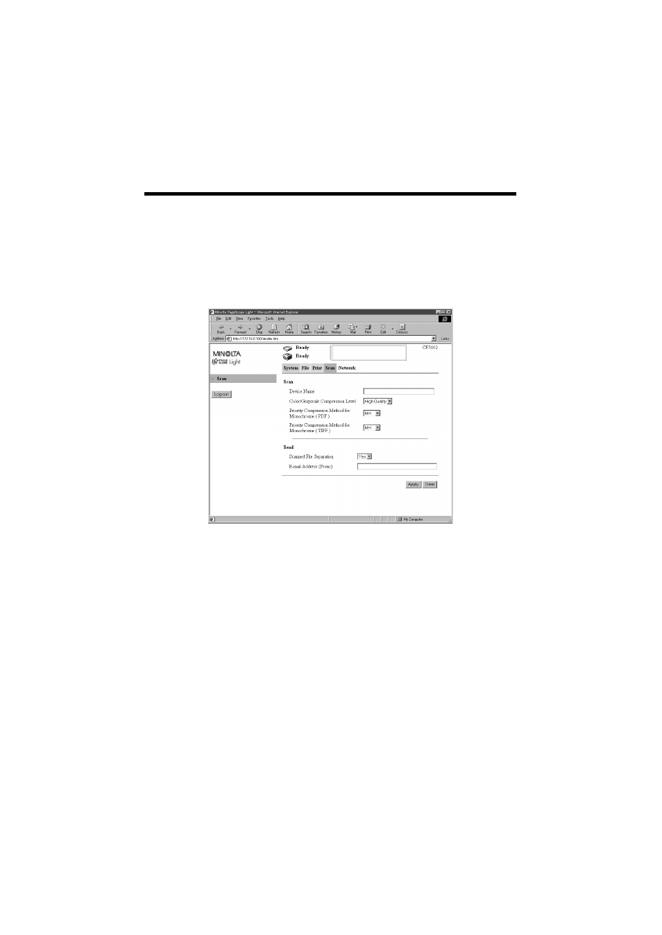1 scan settings (basic settings) | Minolta CN3101e User Manual | Page 71 / 208
