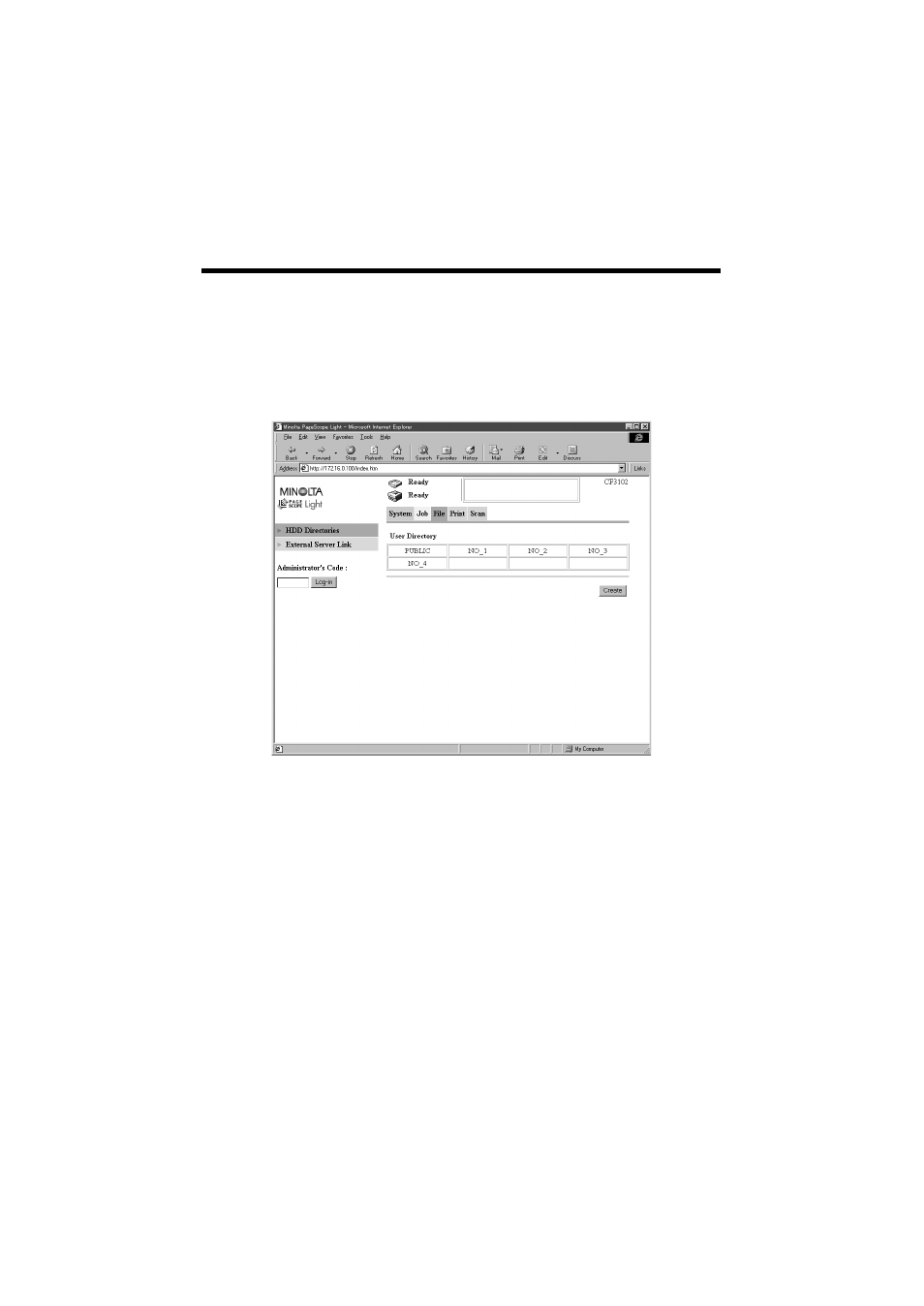 Downloading scanned data from the hard disk | Minolta CN3101e User Manual | Page 92 / 208