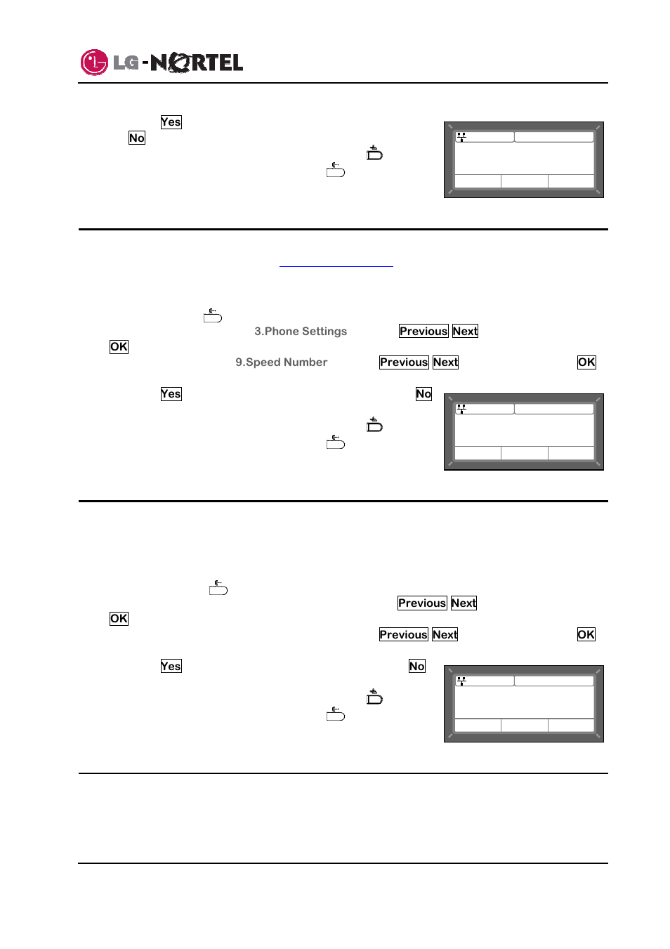 Enabling speed number dialing, Key tone, Language setting | Ip8815 nortel ip phone user guide | Minolta IP8815 User Manual | Page 25 / 30