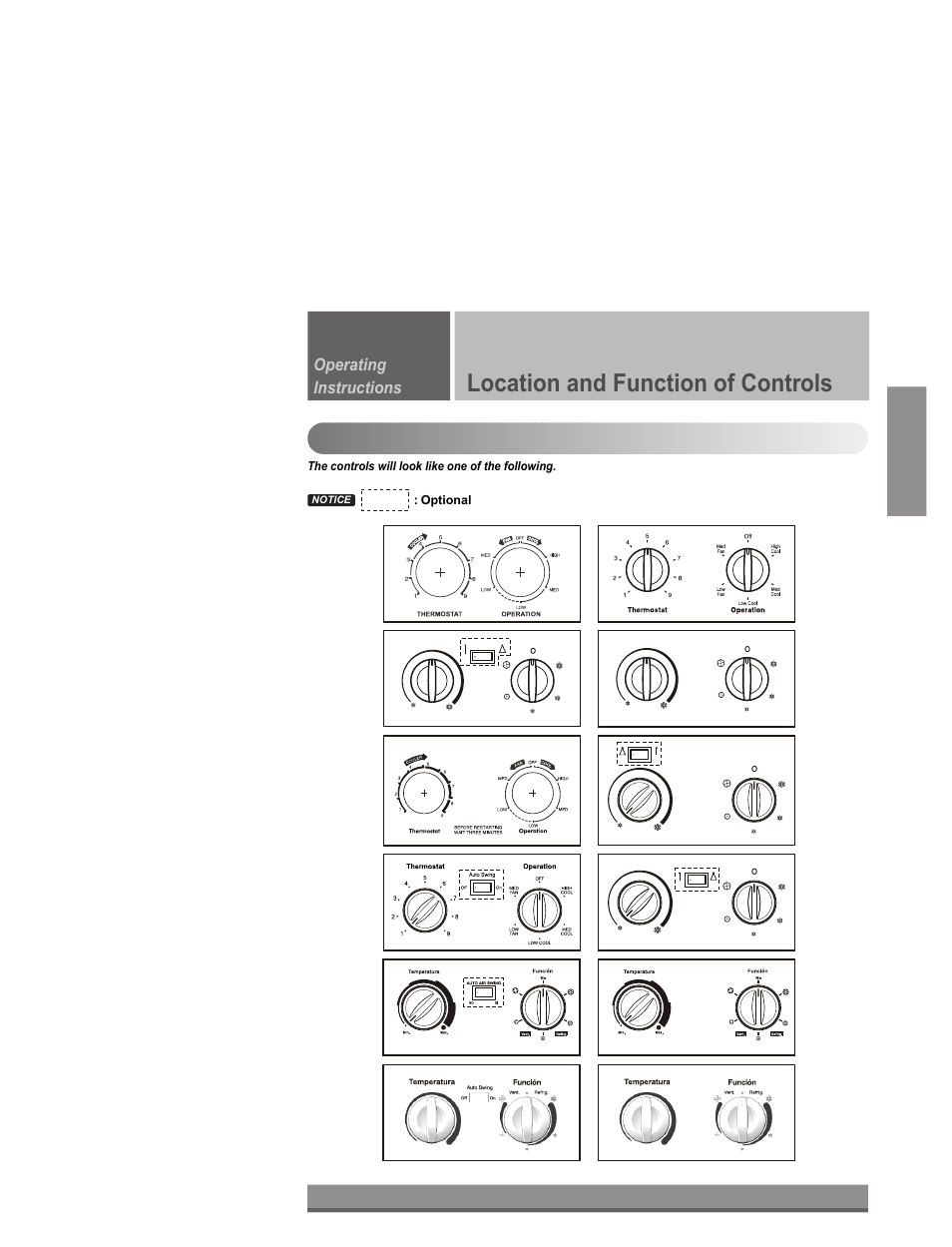 Location and function of controls | Minolta W121CA TSC2 User Manual | Page 7 / 19
