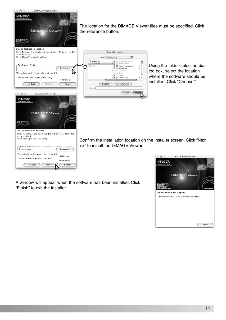 Minolta DiMAGE Viewer User Manual | Page 11 / 92