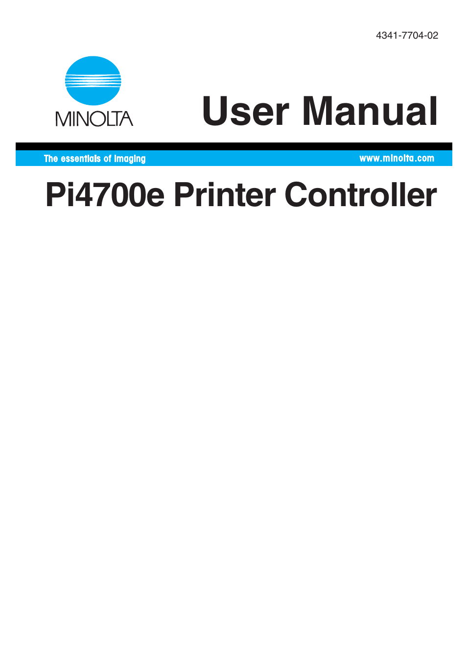 Minolta PI4700E User Manual | 426 pages