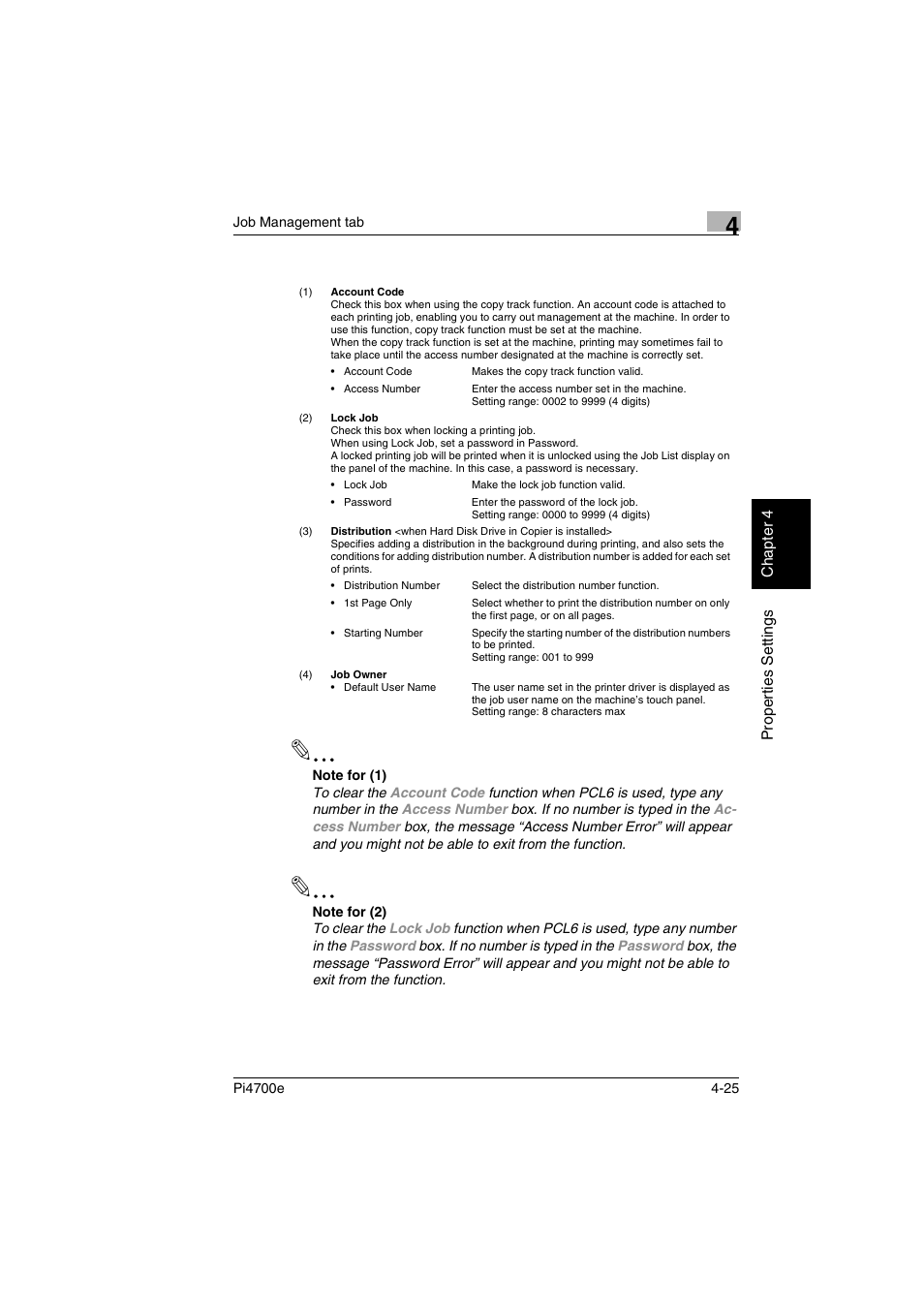 Minolta PI4700E User Manual | Page 108 / 426