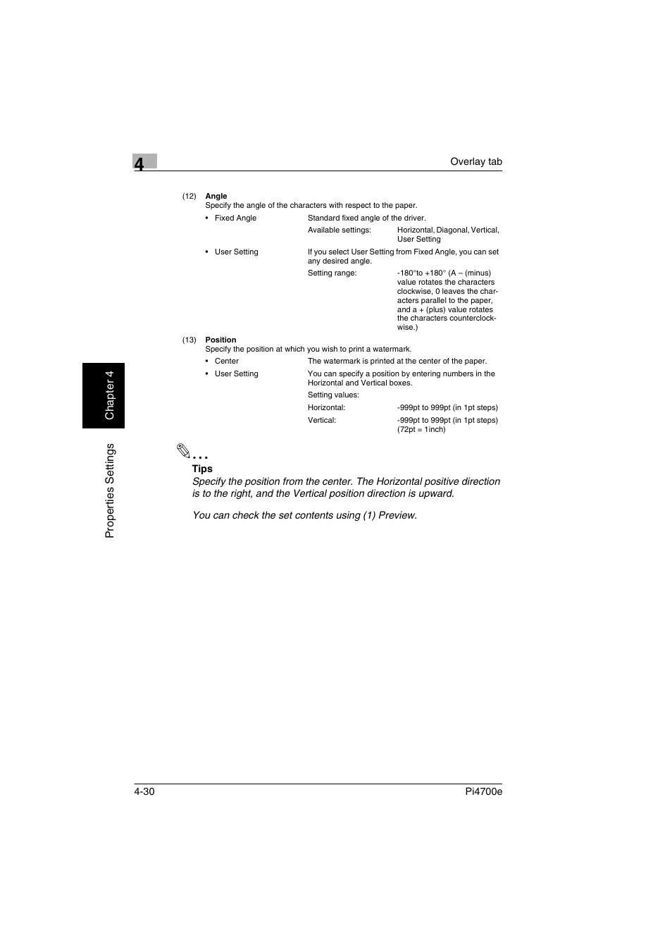 Minolta PI4700E User Manual | Page 113 / 426