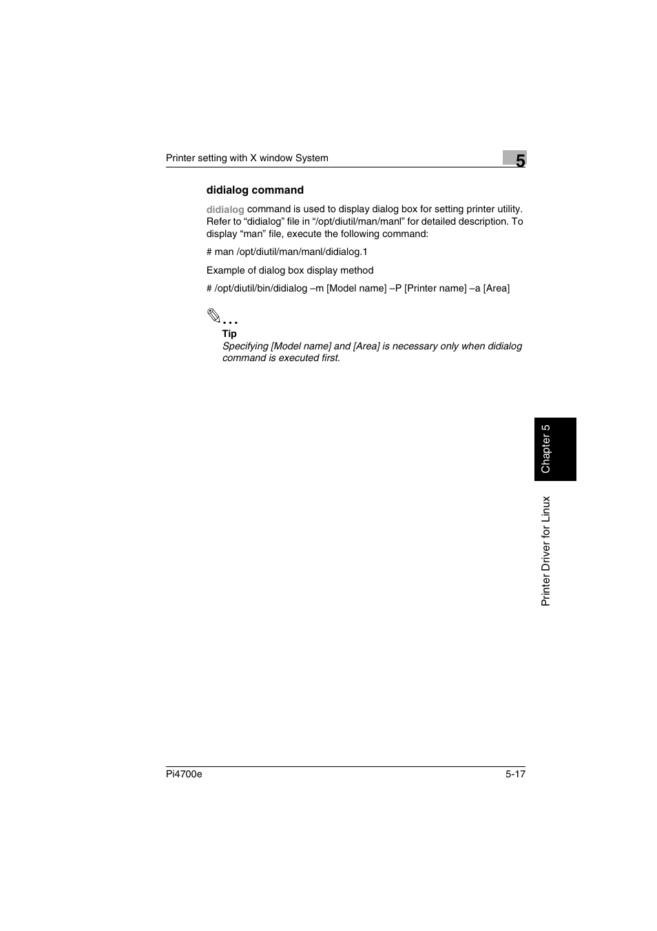 Didialog command, Didialog command -17 | Minolta PI4700E User Manual | Page 136 / 426