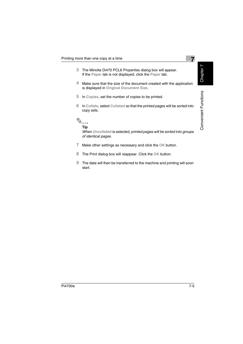 Minolta PI4700E User Manual | Page 200 / 426