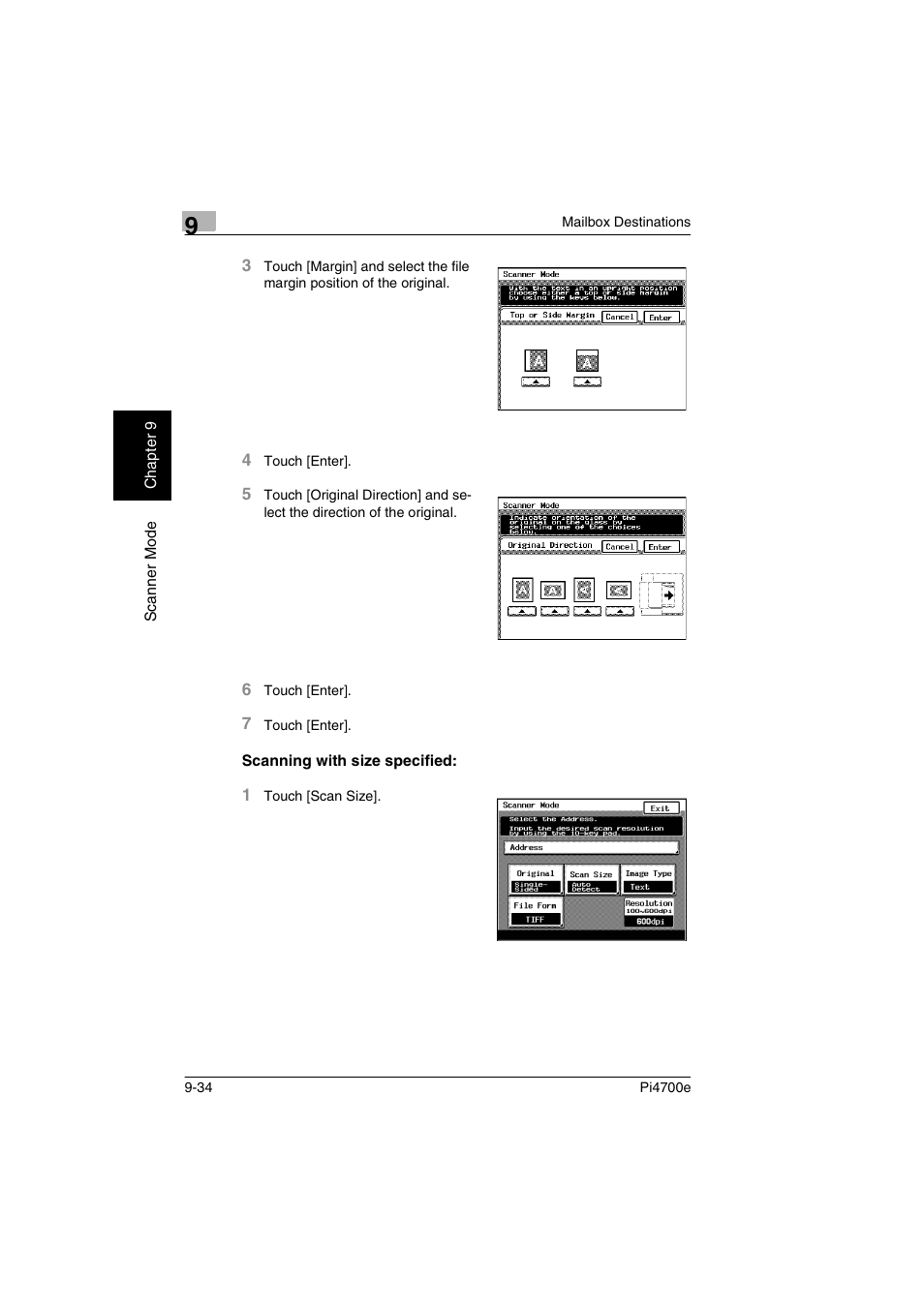 Scanning with size specified | Minolta PI4700E User Manual | Page 319 / 426