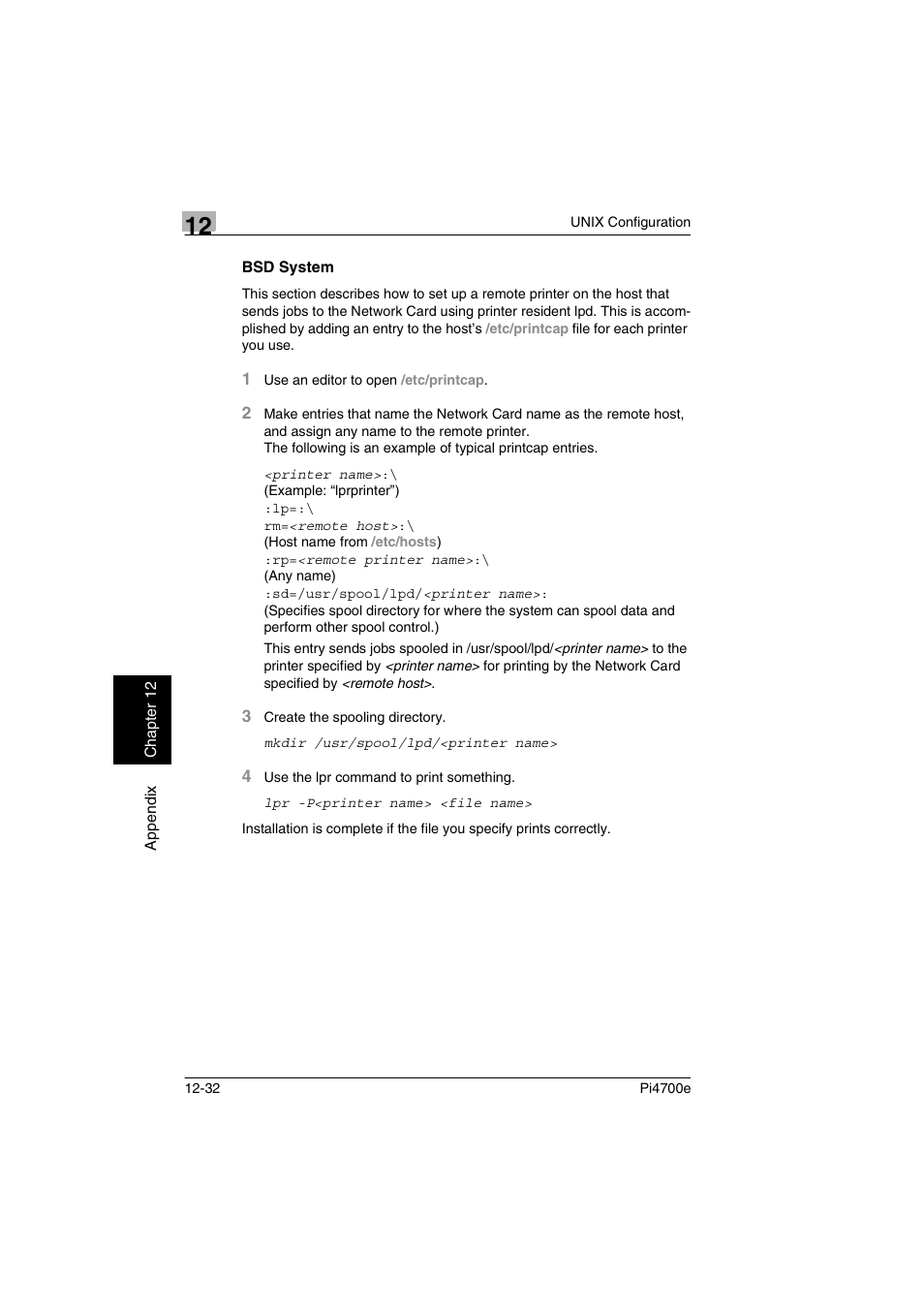 Bsd system | Minolta PI4700E User Manual | Page 383 / 426