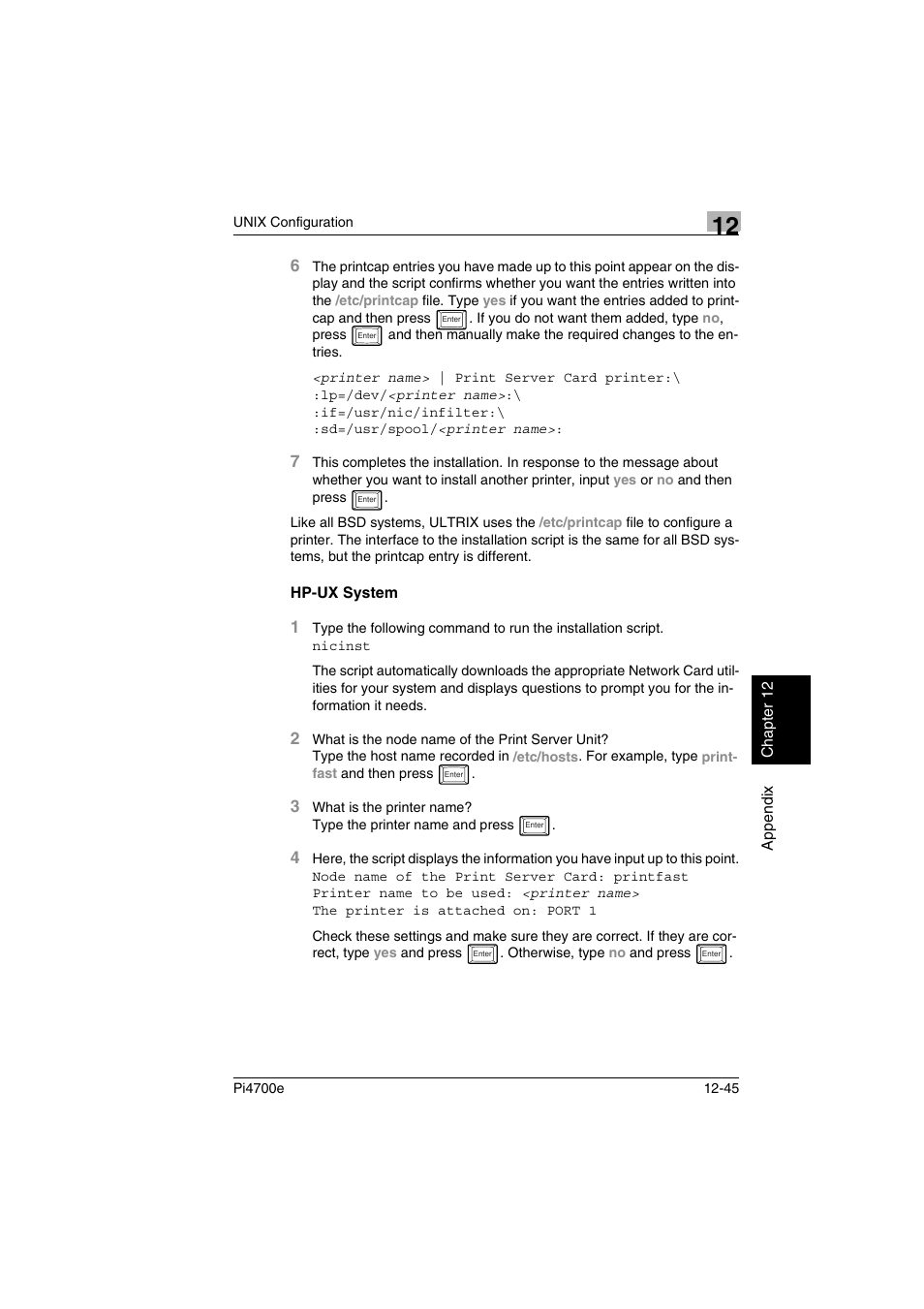 Hp-ux system | Minolta PI4700E User Manual | Page 396 / 426