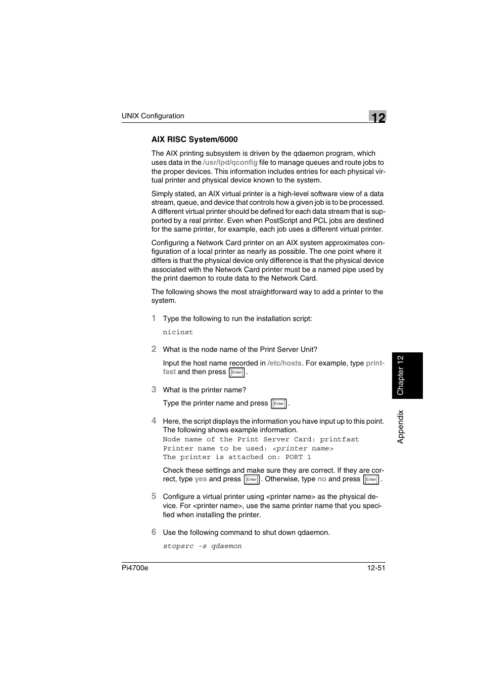 Aix risc system/6000 | Minolta PI4700E User Manual | Page 402 / 426