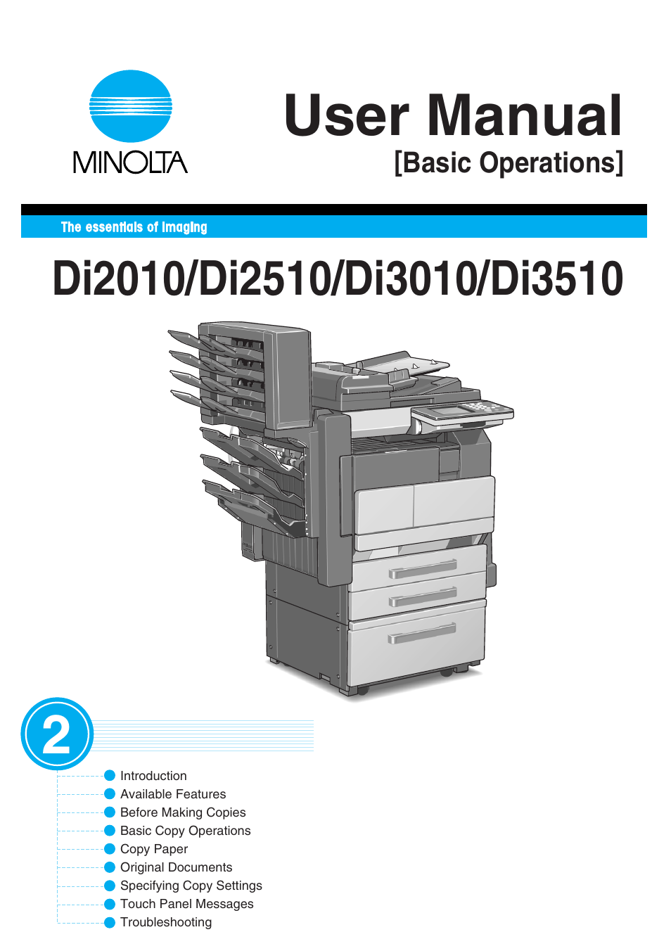 Minolta DI2510 User Manual | 210 pages