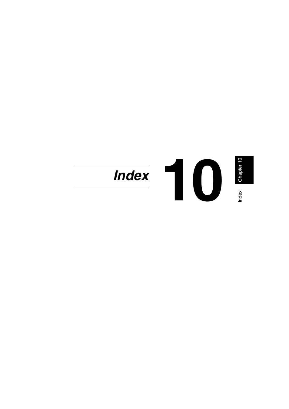 Ch.10 index, 10 index, Index | Minolta DI2510 User Manual | Page 202 / 210