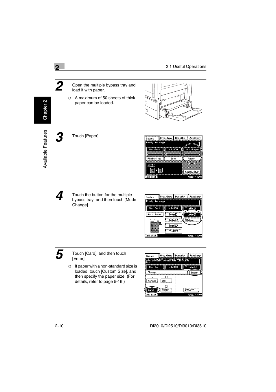 Minolta DI2510 User Manual | Page 31 / 210