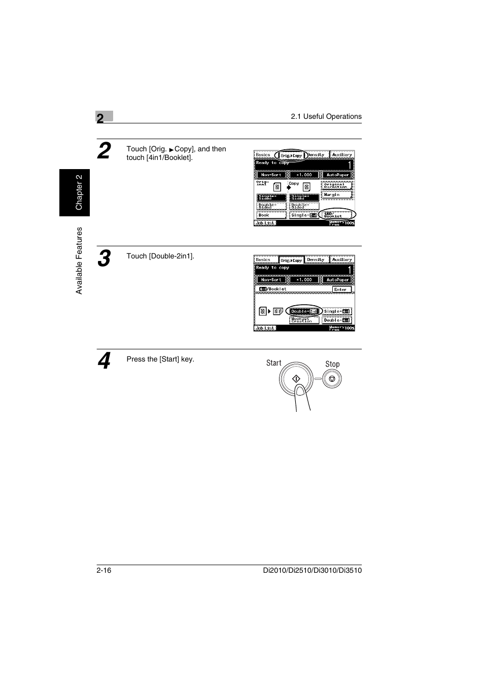 Minolta DI2510 User Manual | Page 37 / 210