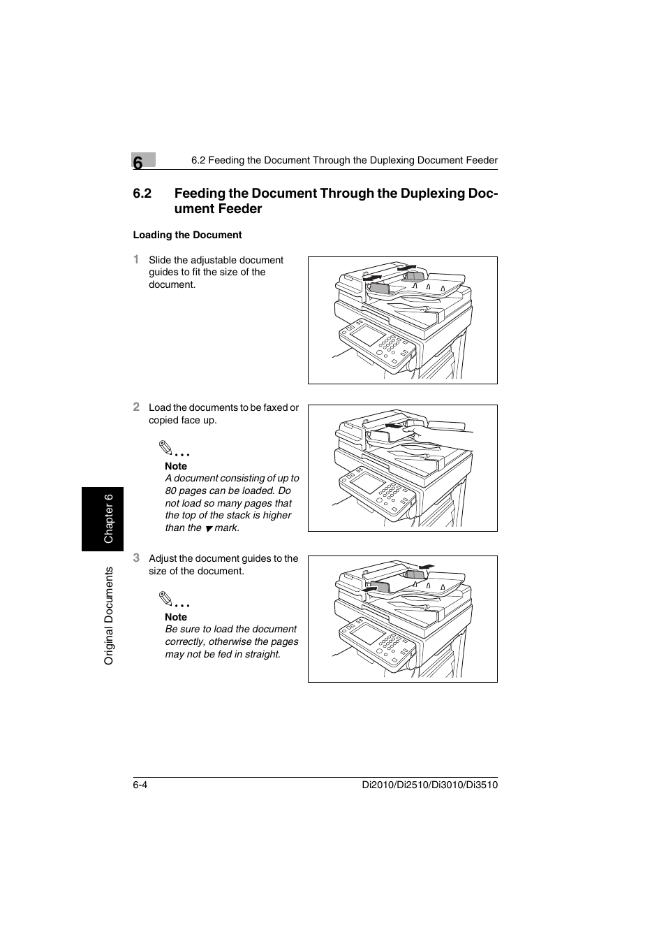 Loading the document | Minolta DI2510 User Manual | Page 97 / 210