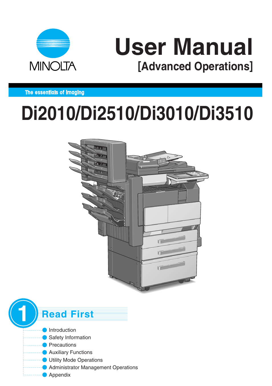 Minolta DI2510 User Manual | 148 pages