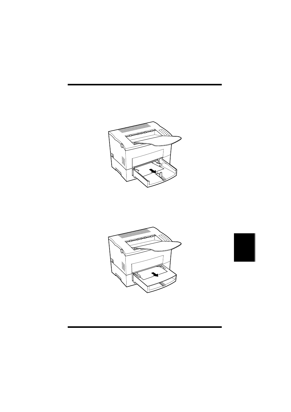 Paper input misfeed (from tray 1) -7, Paper input misfeed (from manual feed tray) -7 | Minolta PageWorks 18L User Manual | Page 163 / 219