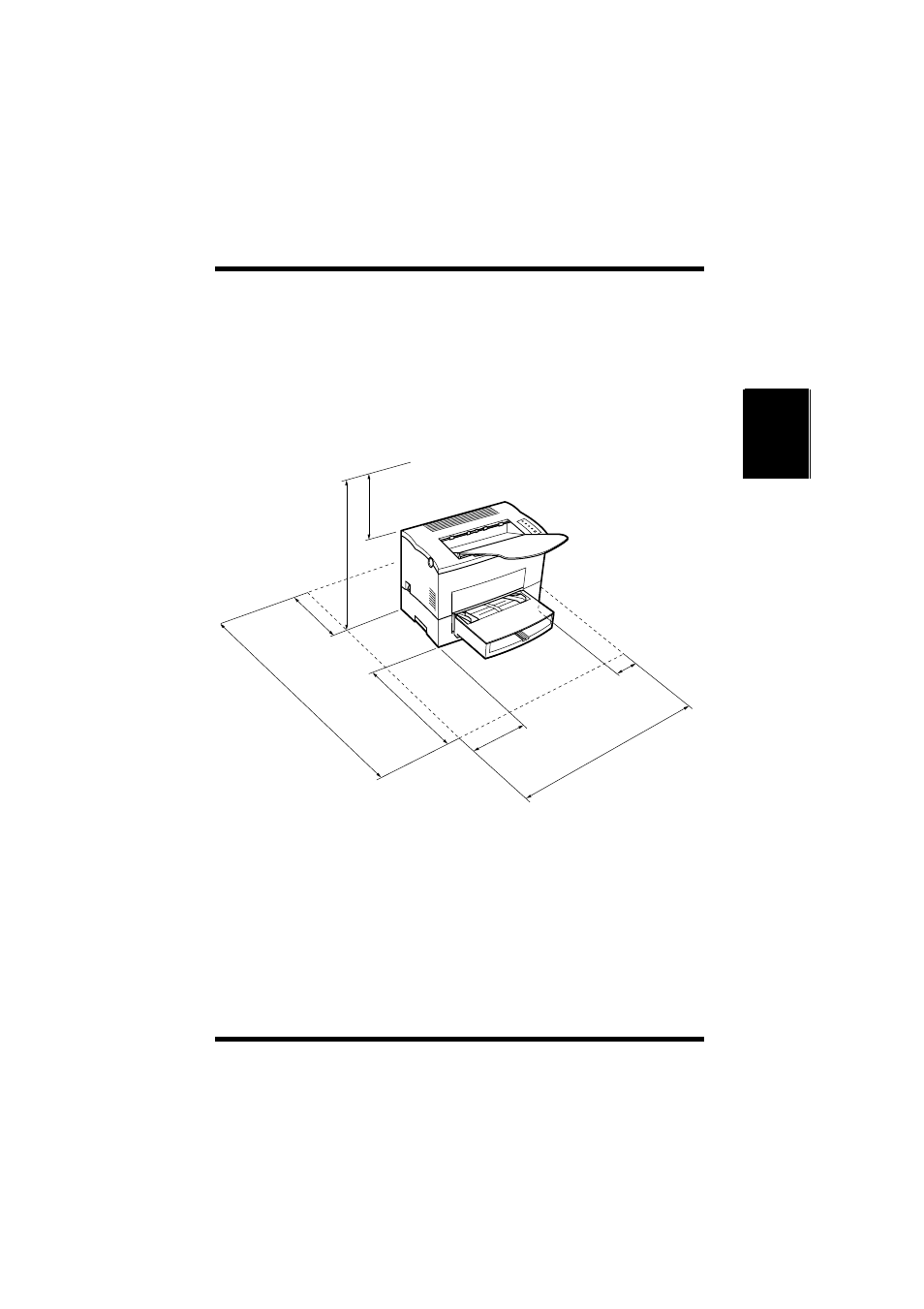 Space requirements -3, Space requirements, 3 installation precautions | Minolta PageWorks 18L User Manual | Page 33 / 219