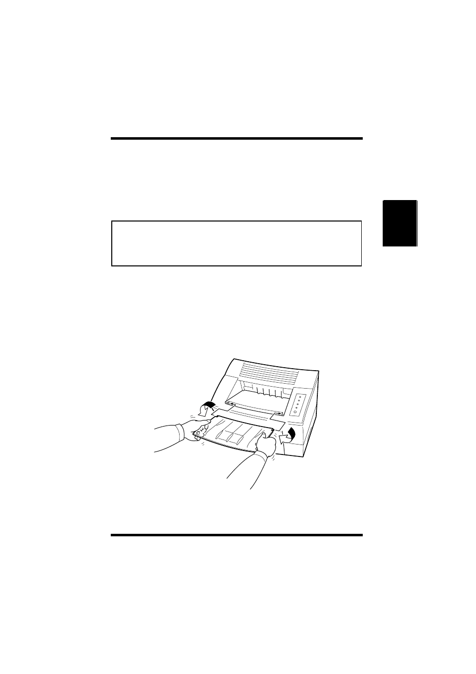 Setting-up -7, Installing the face-down tray -7, Loading paper -3 | Setting-up, Installing the face-down tray | Minolta PageWorks 18L User Manual | Page 37 / 219