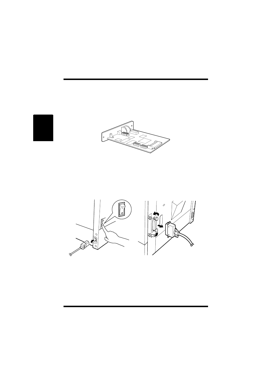 Network interface card (nic) -26, Installing the optional network interface card -26, Network interface card (nic) | Minolta PageWorks 18L User Manual | Page 56 / 219