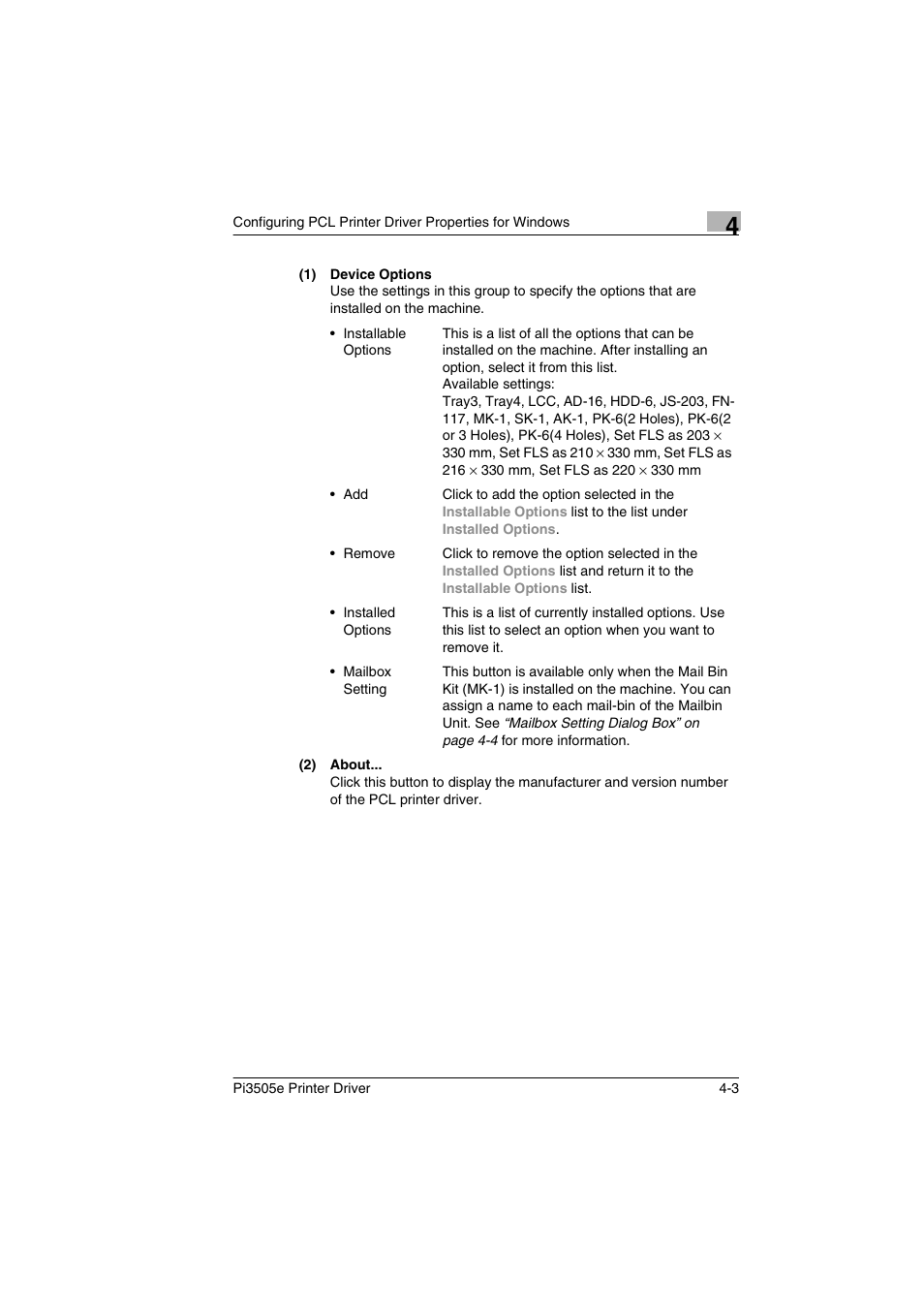 Minolta Pi3505e User Manual | Page 70 / 114