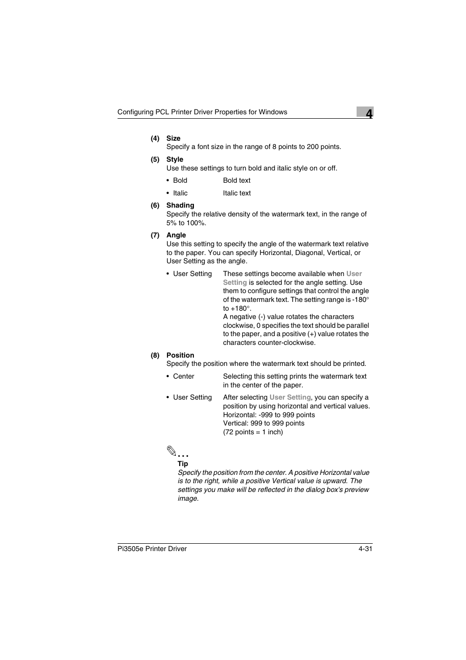 Minolta Pi3505e User Manual | Page 98 / 114