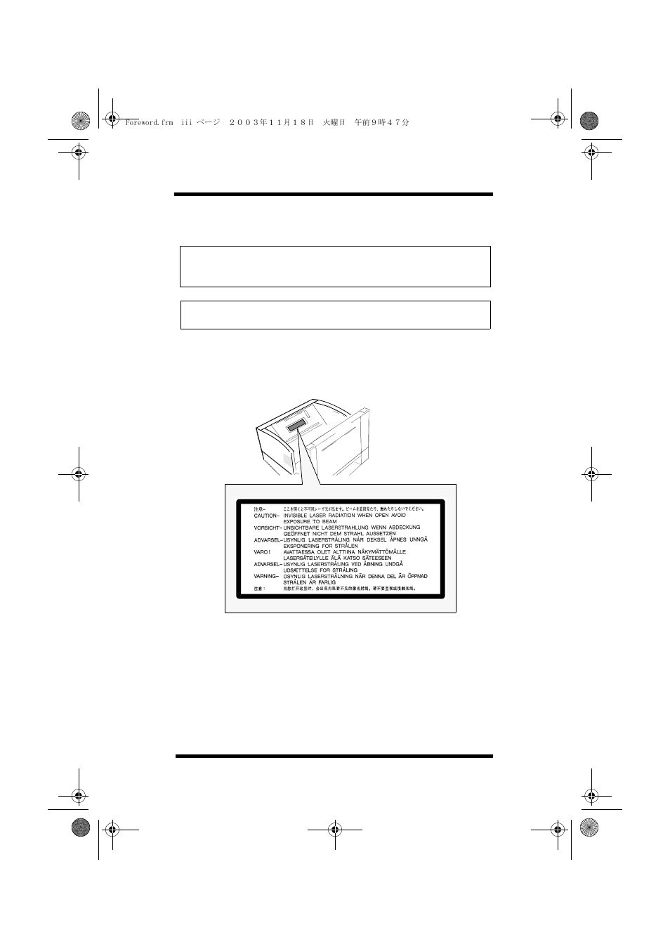 For norway users, Warning label | Minolta PAGEWORKS 20 User Manual | Page 5 / 203