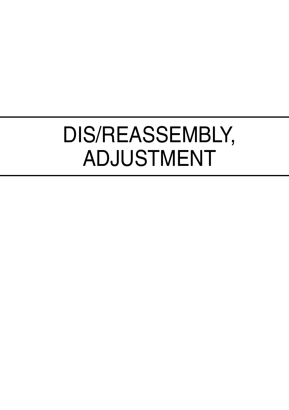Dis/reassembly, adjustment | Minolta Pi3505e/PS User Manual | Page 20 / 62