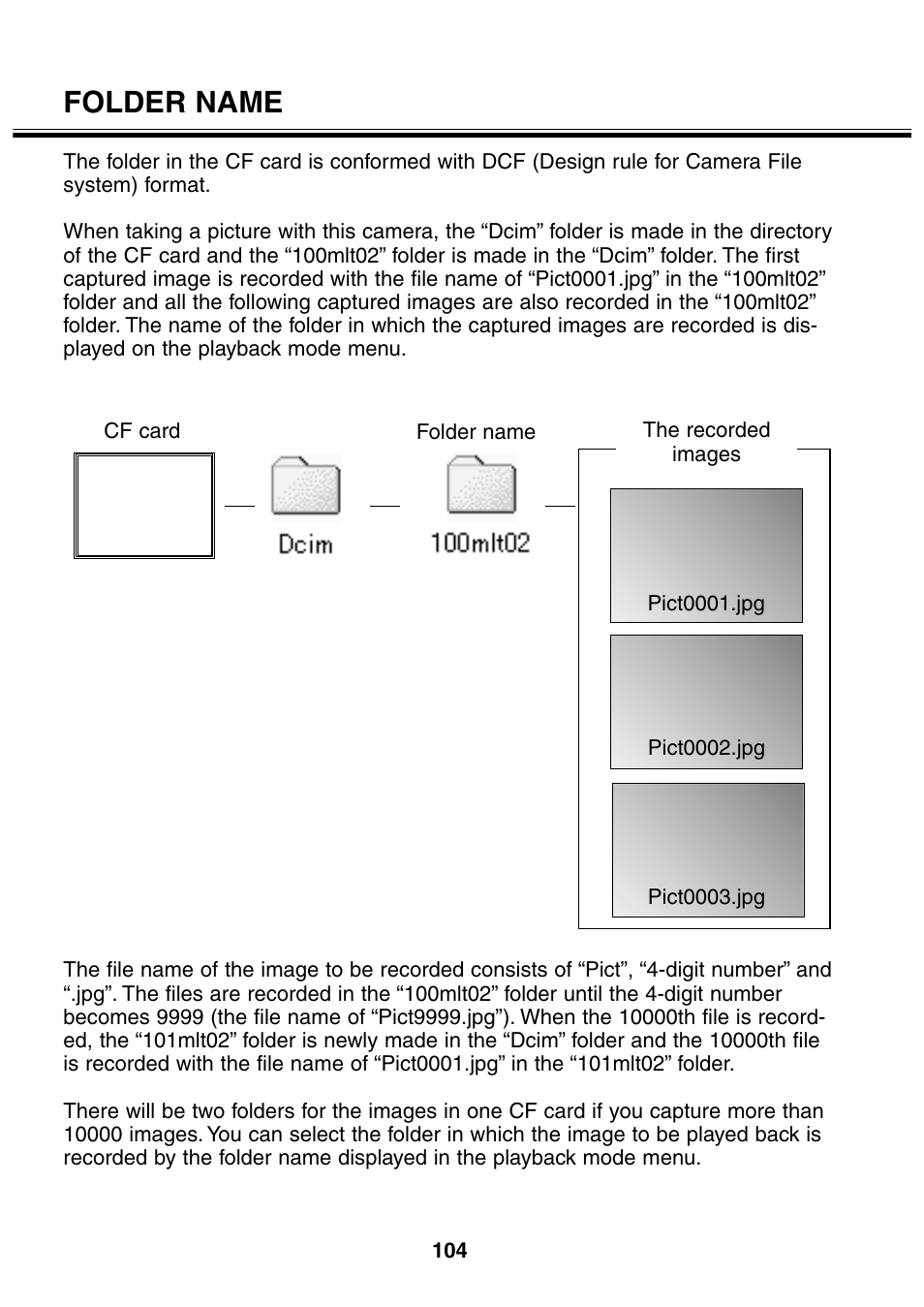 Folder name | Minolta 2330 User Manual | Page 104 / 160