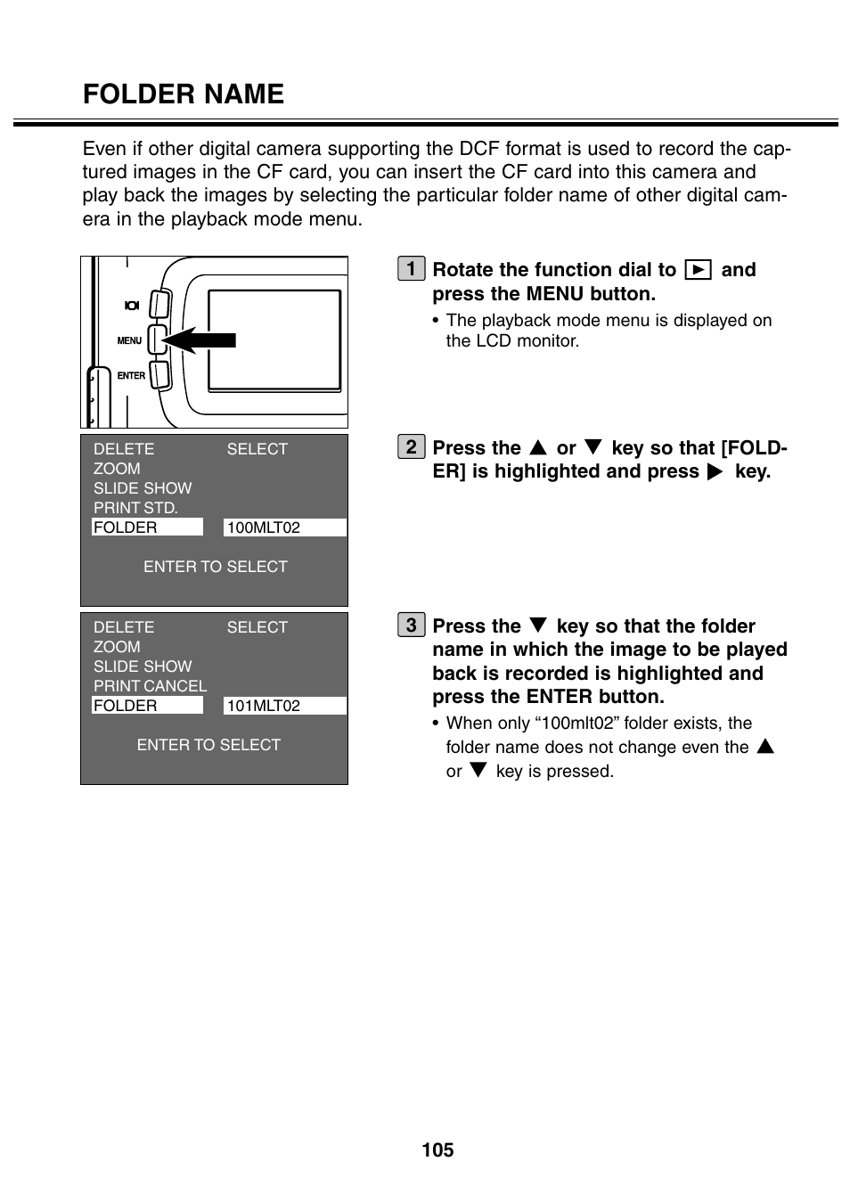 Folder name | Minolta 2330 User Manual | Page 105 / 160
