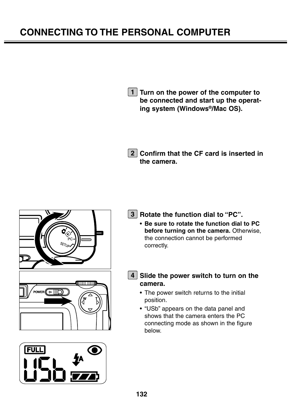 Connecting to the personal computer | Minolta 2330 User Manual | Page 132 / 160