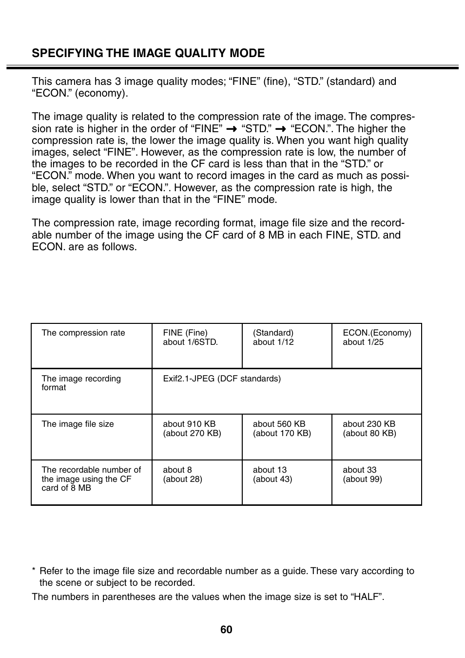 Specifying the image quality mode | Minolta 2330 User Manual | Page 60 / 160