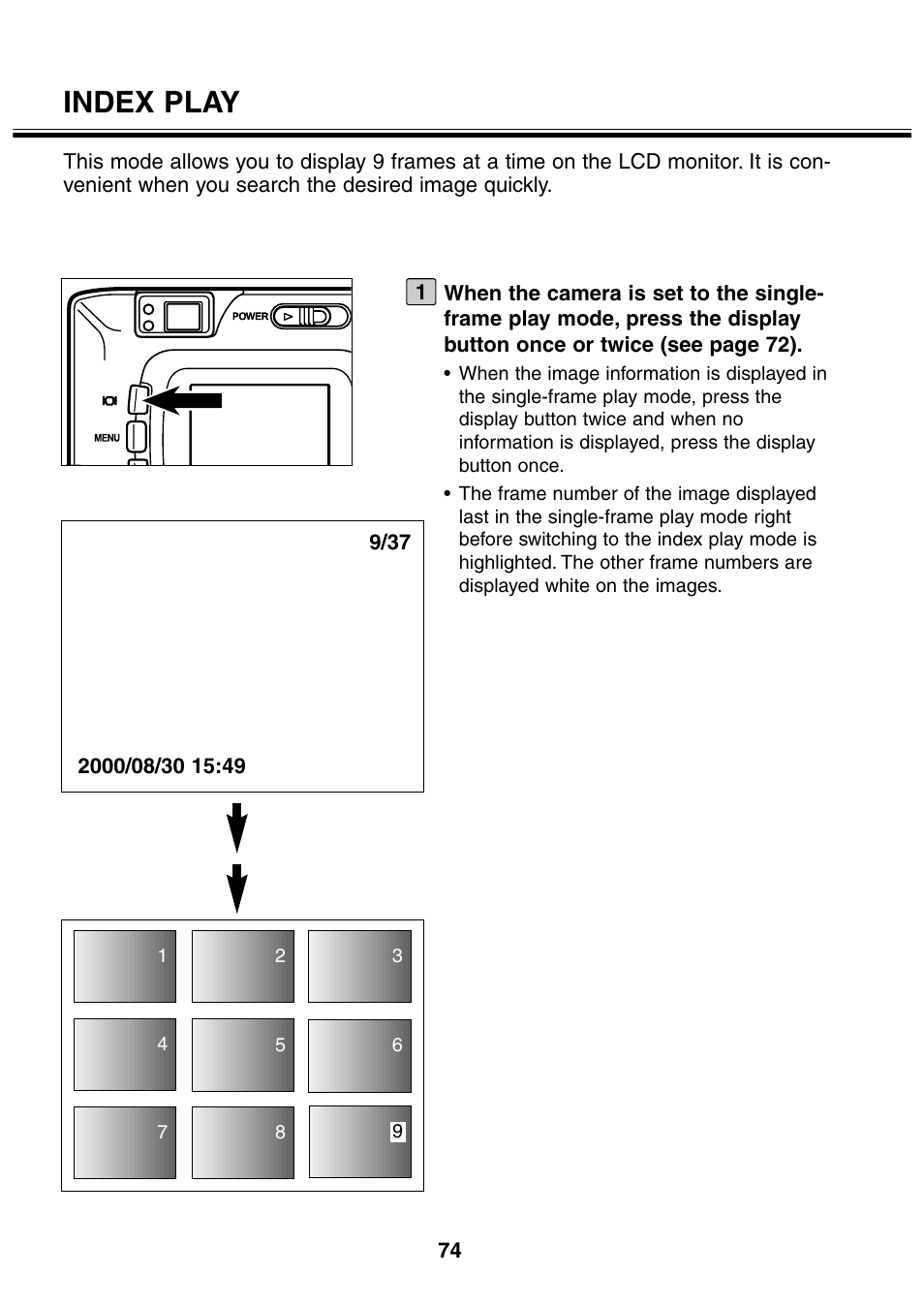 Index play | Minolta 2330 User Manual | Page 74 / 160