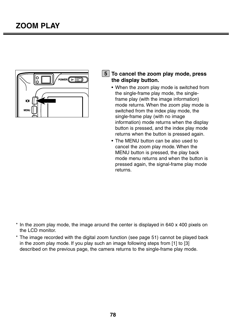 Zoom play | Minolta 2330 User Manual | Page 78 / 160