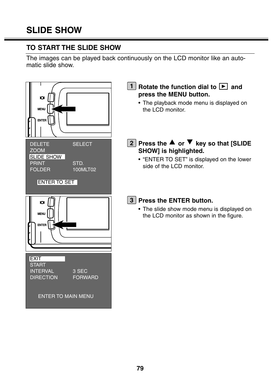 Slide show | Minolta 2330 User Manual | Page 79 / 160