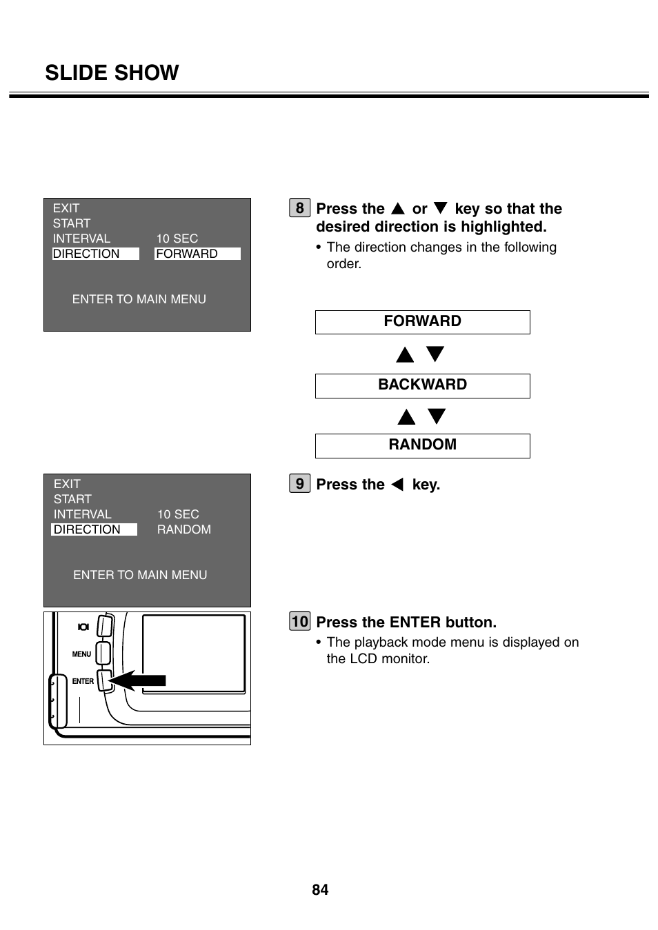 Slide show | Minolta 2330 User Manual | Page 84 / 160