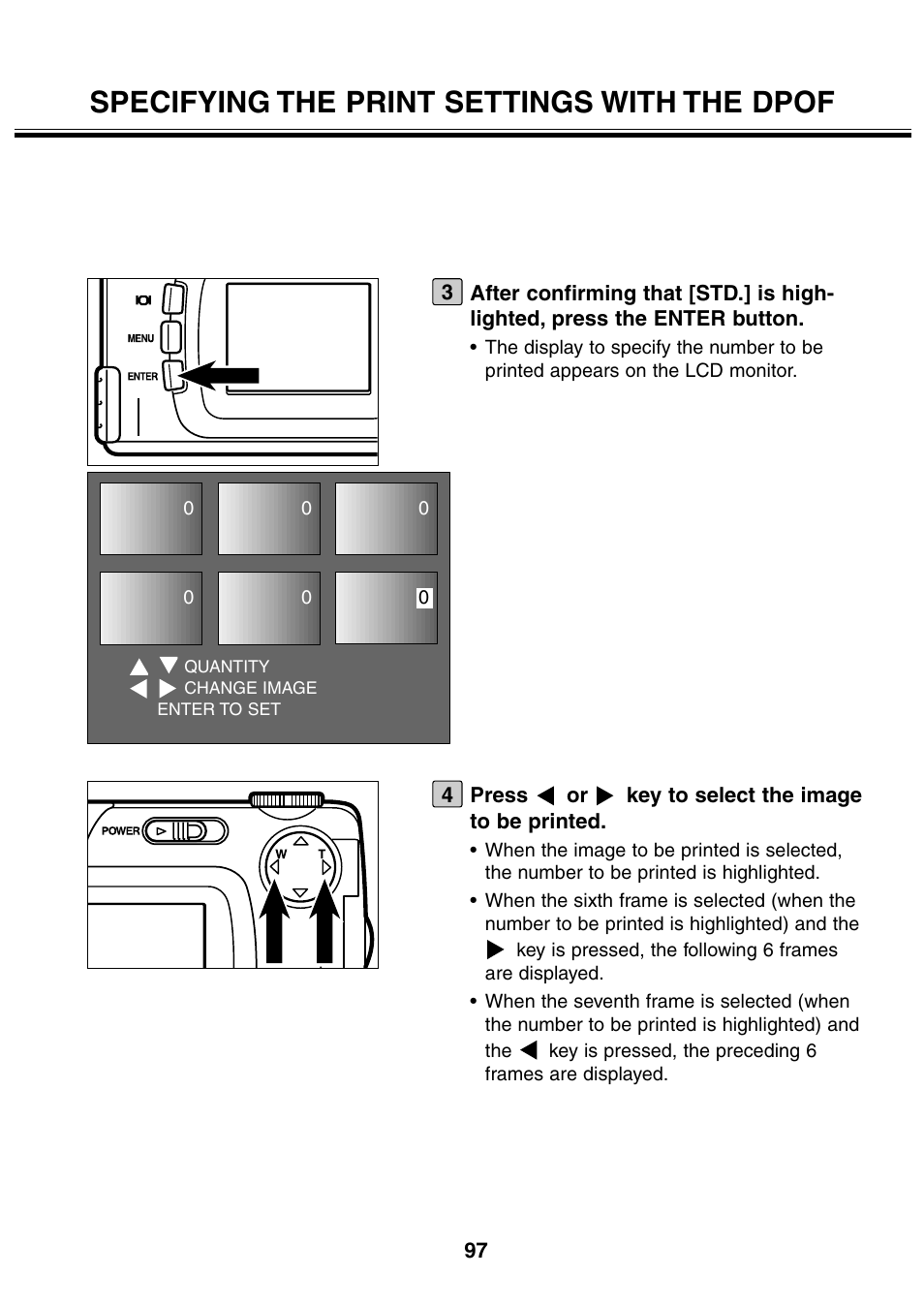 Specifying the print settings with the dpof | Minolta 2330 User Manual | Page 97 / 160