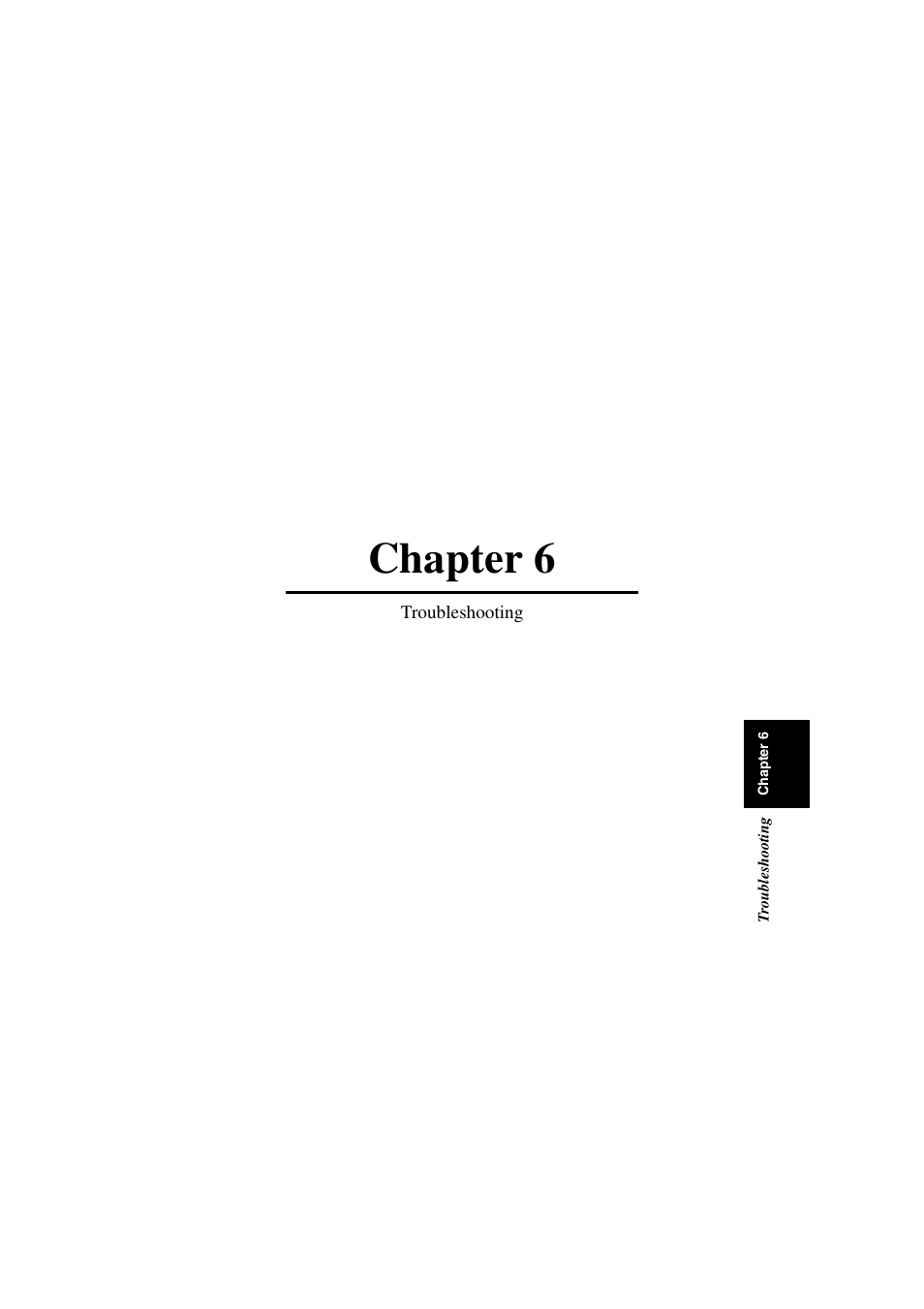 Chapter 6, Troubleshooting | Minolta PS7000 User Manual | Page 112 / 122