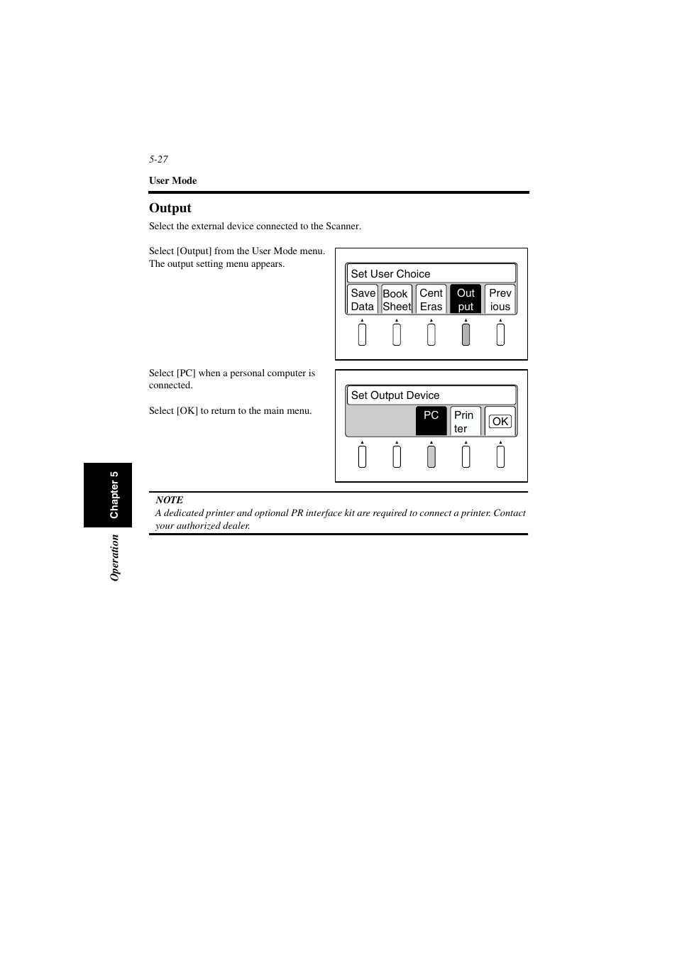 Output, Output -27 | Minolta PS7000 User Manual | Page 83 / 122