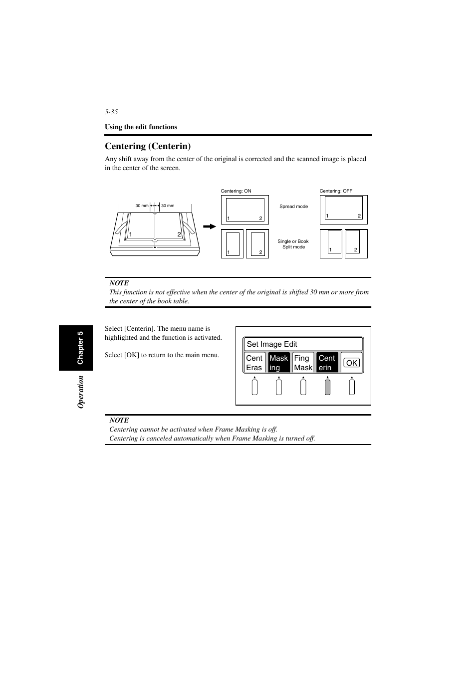 Centering (centerin), Centering (centerin) -35 | Minolta PS7000 User Manual | Page 91 / 122